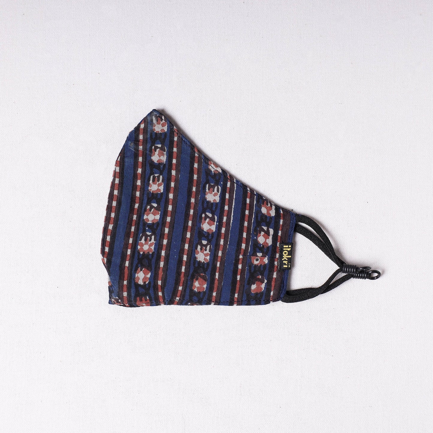  Akola Block Printed Cotton 3 Layer Snug Fit Face Cover 