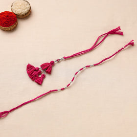 Anant Raksha Thread work Rakhi & Lumba Set