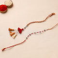 Anant Raksha Thread work Rakhi & Lumba Set