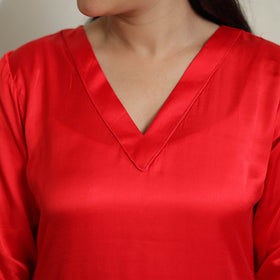 Buy Modal Silk Plain Kurta for Women