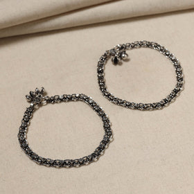  Antique Finish Oxidised German Silver Payal Online at iTokri.com