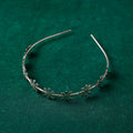  Antique Silver Finish Oxidised Brass Base Hair Band 