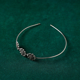  Antique Silver Finish Oxidised Brass Base Hair Band 