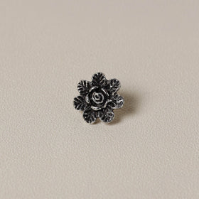  Antique Silver Finish Oxidised Brass Base Nosepin 