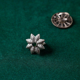 Buy Antique Silver Finish Oxidised Brass Base Stone Work Ring (Adjustable) Online at iTokri.com