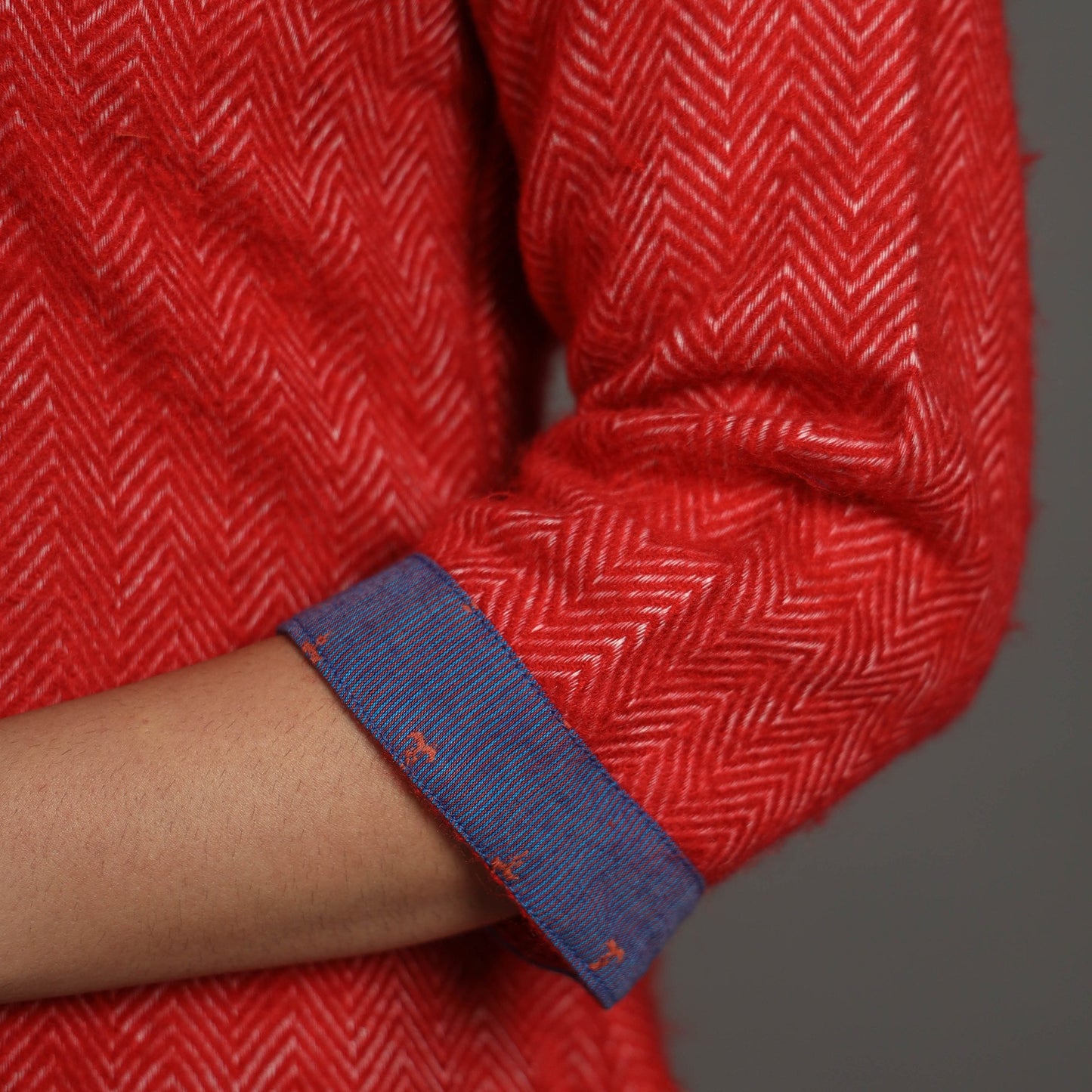 Buy Apeksha Red Merino Woolen Kurta