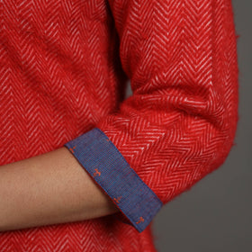 Buy Apeksha Red Merino Woolen Kurta