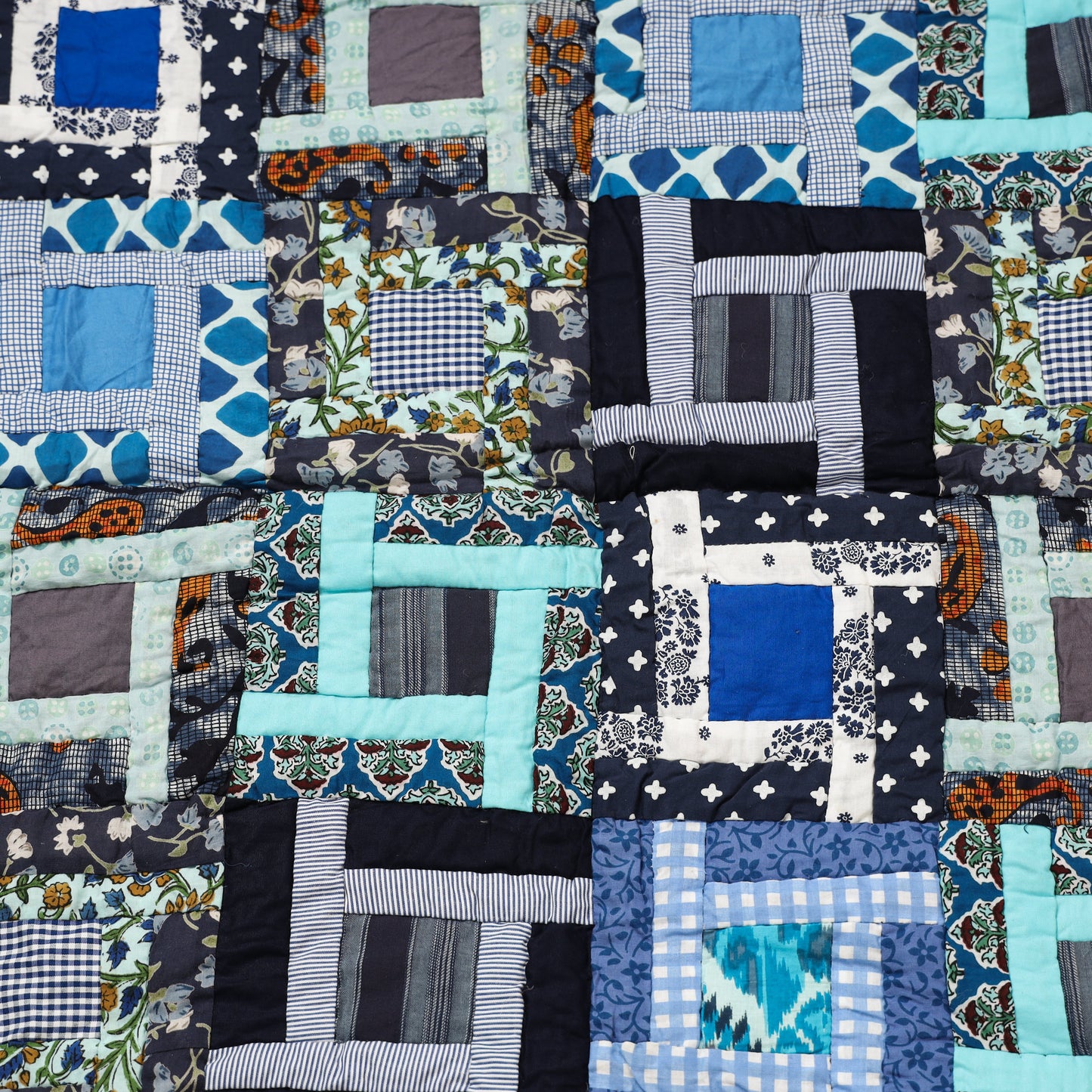  Applique Quilted Reversible Multipurpose Mat by Purkal Stree Shakti Samiti (37 x 36 in) 