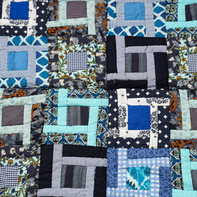  Applique Quilted Reversible Multipurpose Mat by Purkal Stree Shakti Samiti (37 x 36 in) 