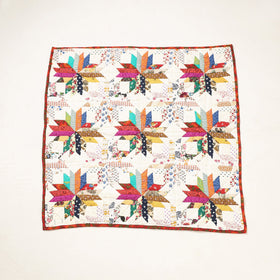  Applique Quilted Reversible Multipurpose Mat by Purkal Stree Shakti Samiti (37 x 36 in) 