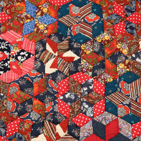  Applique Quilted Reversible Multipurpose Mat by Purkal Stree Shakti Samiti (37 x 36 in) 