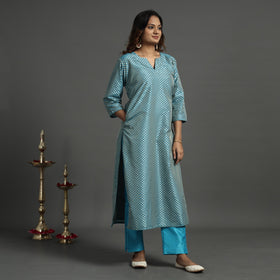 Buy Elegant Banarasi Brocade Silk Kurta with Pant Set Online at iTokri.com