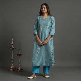Buy Elegant Banarasi Brocade Silk Kurta with Pant Set Online at iTokri.com