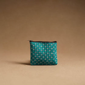 Aqua blue - handmade cotton multipurpose utility pouches