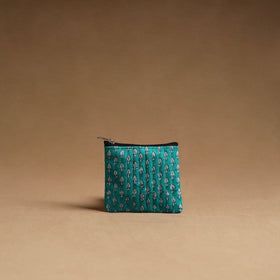 Aqua blue - handmade cotton multipurpose utility pouches