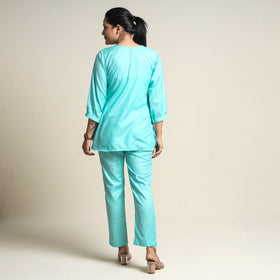 Buy Plain Linen Cotton Co-Ord Set Online at iTokri.com