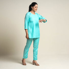 Buy Plain Linen Cotton Co-Ord Set Online at iTokri.com