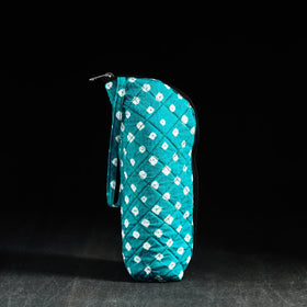 Green Handmade Cotton 1L Water Bottle Cover