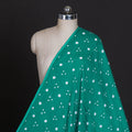 Aqua Green - Kutch Tie & Dye Cotton Bandhani Fabric 07