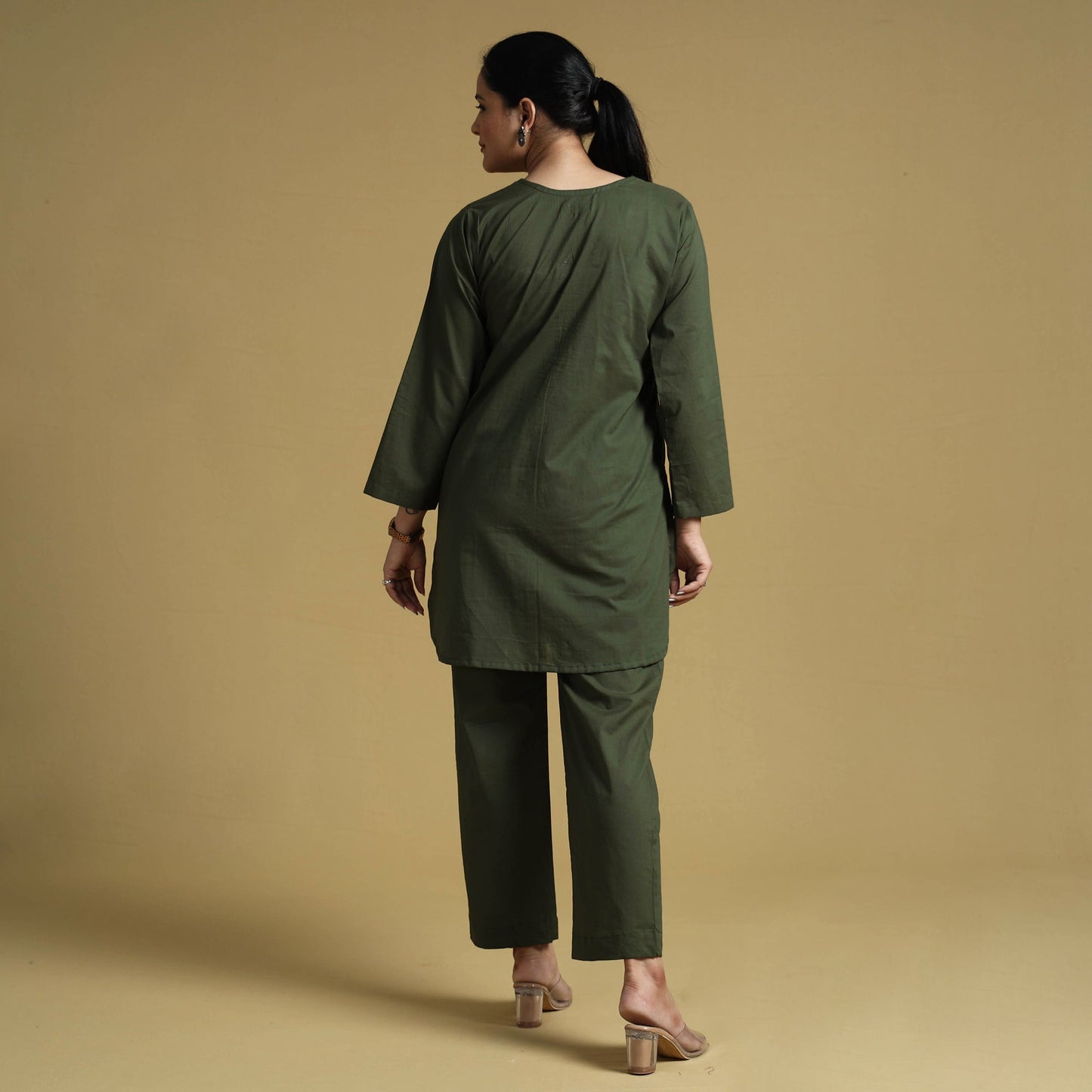  Plain Dyed Cotton Co-Ord Set 