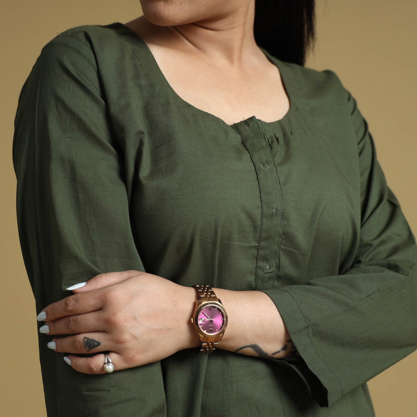  Plain Dyed Cotton Co-Ord Set 