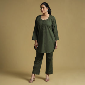  Plain Dyed Cotton Co-Ord Set 