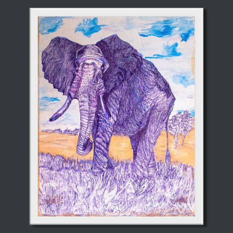  Handpainted Art Work On Canvas by Meenakshi Ratnakar 