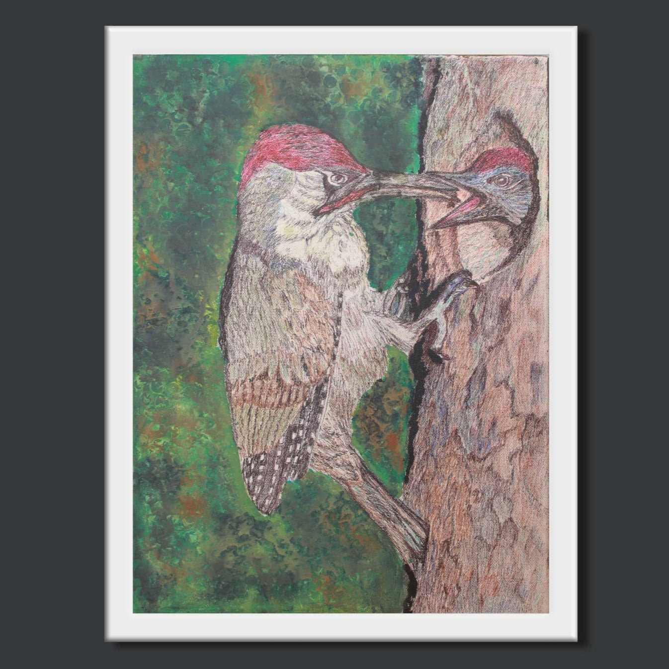  Handpainted Art Work On Canvas by Meenakshi Ratnakar 