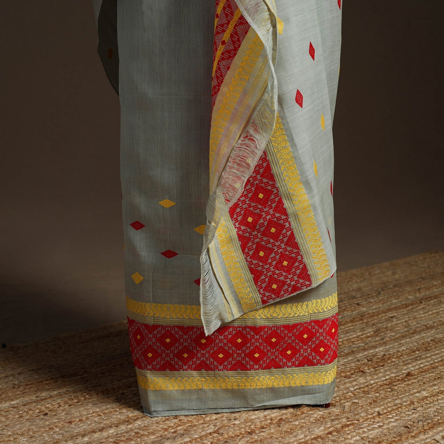 Assam handloom silk cotton mekhela chador with blouse piece