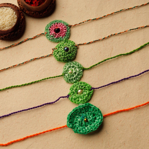  Handmade Upcycled Weave Rakhi by Khamir 98 