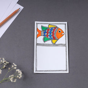 Assorted - madhubani handpainted post card (3.5 x 5.5 in)