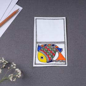Assorted - madhubani handpainted post card (3.5 x 5.5 in)