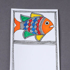 Assorted - madhubani handpainted post card (3.5 x 5.5 in)