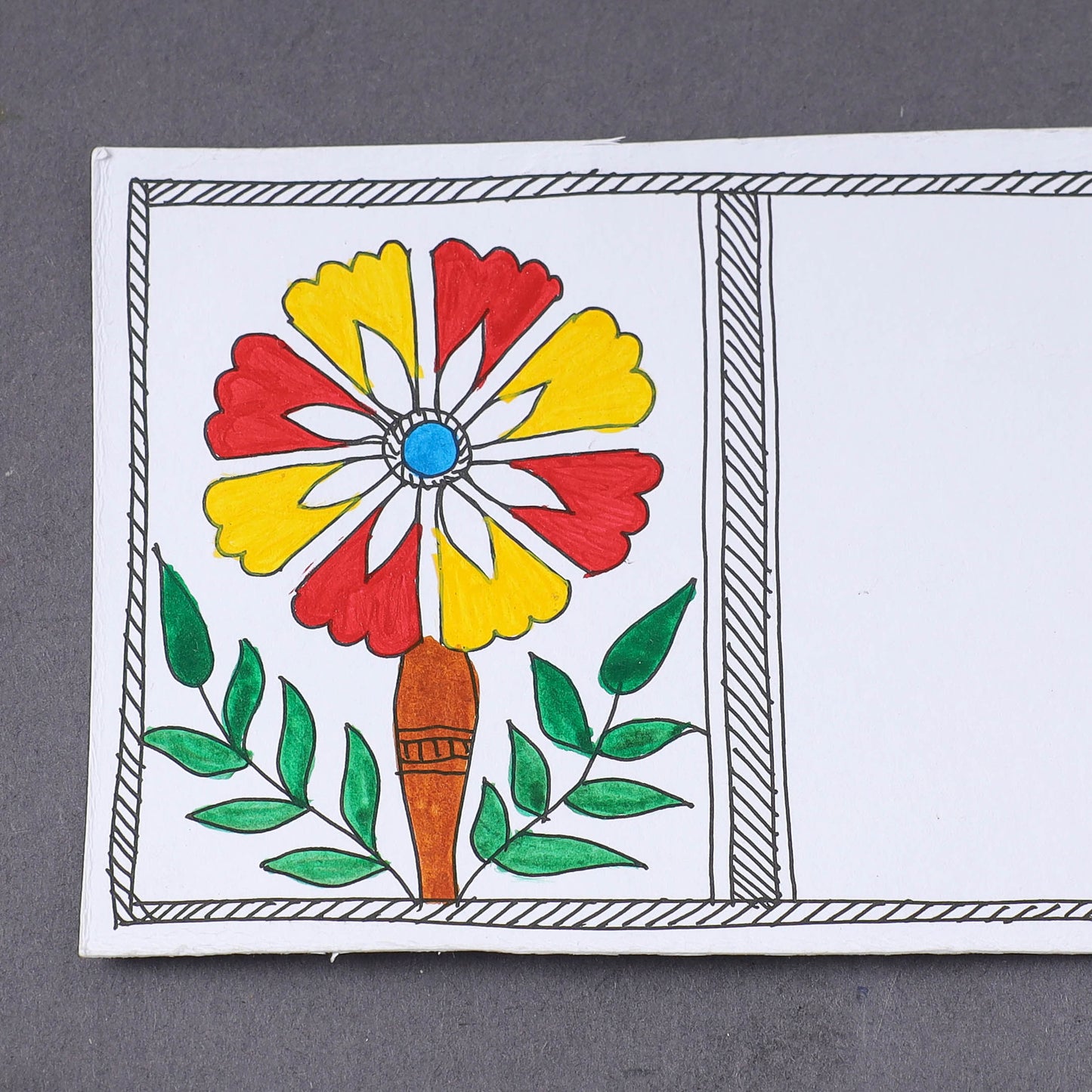 Madhubani Handpainted Post Card