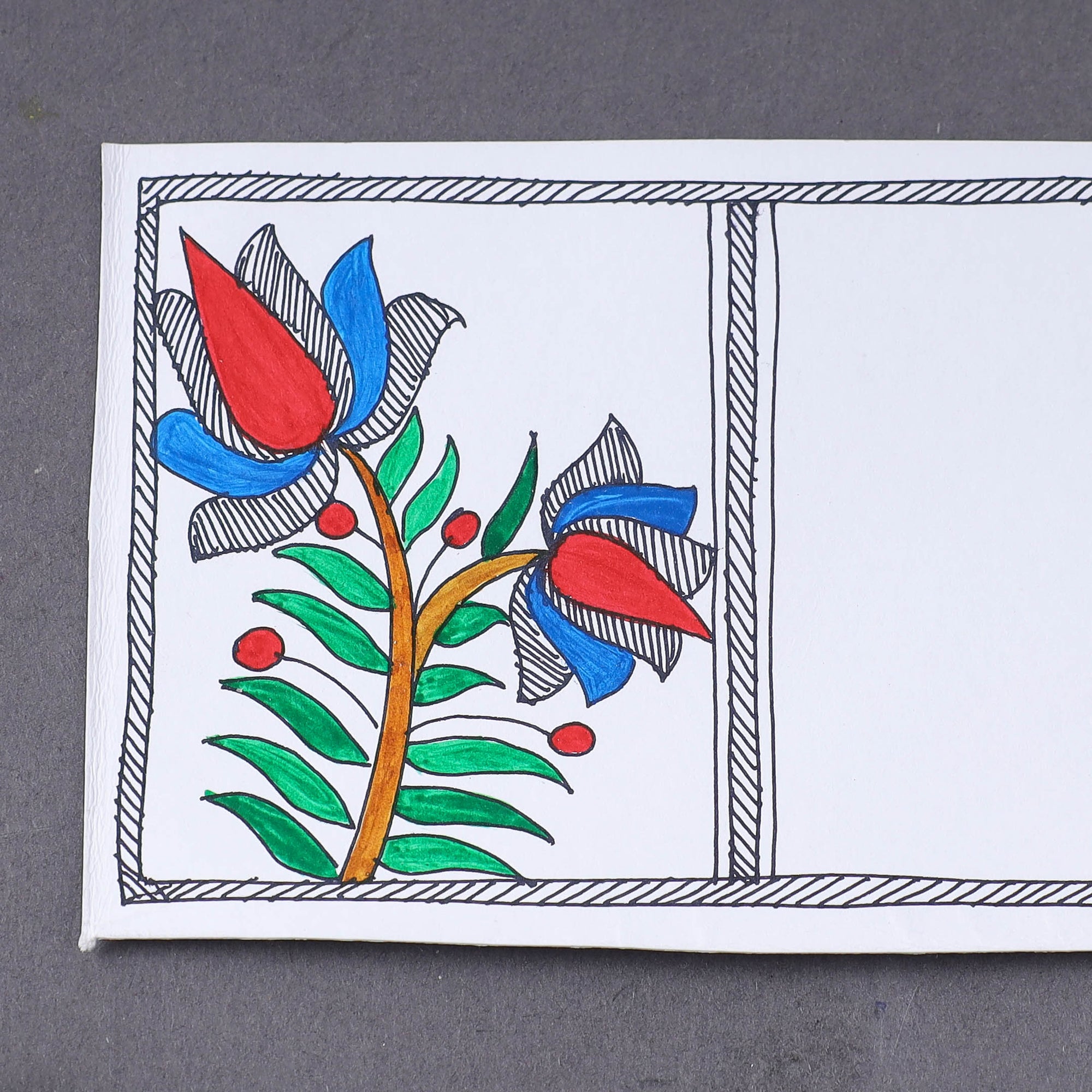  Assorted - Madhubani Handpainted Post Card 