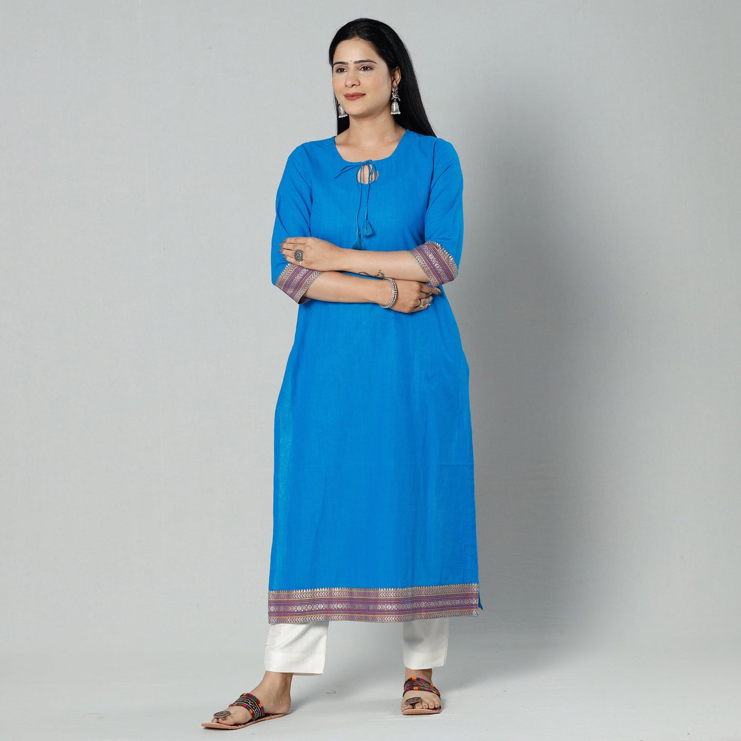 Buy Dharwad Cotton Long Kurti Online at iTokri.com