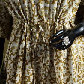 Hand batik cotton medium kaftan 28 - handcrafted