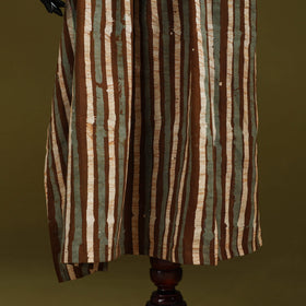 Hand batik cotton long kaftan 31 - handcrafted