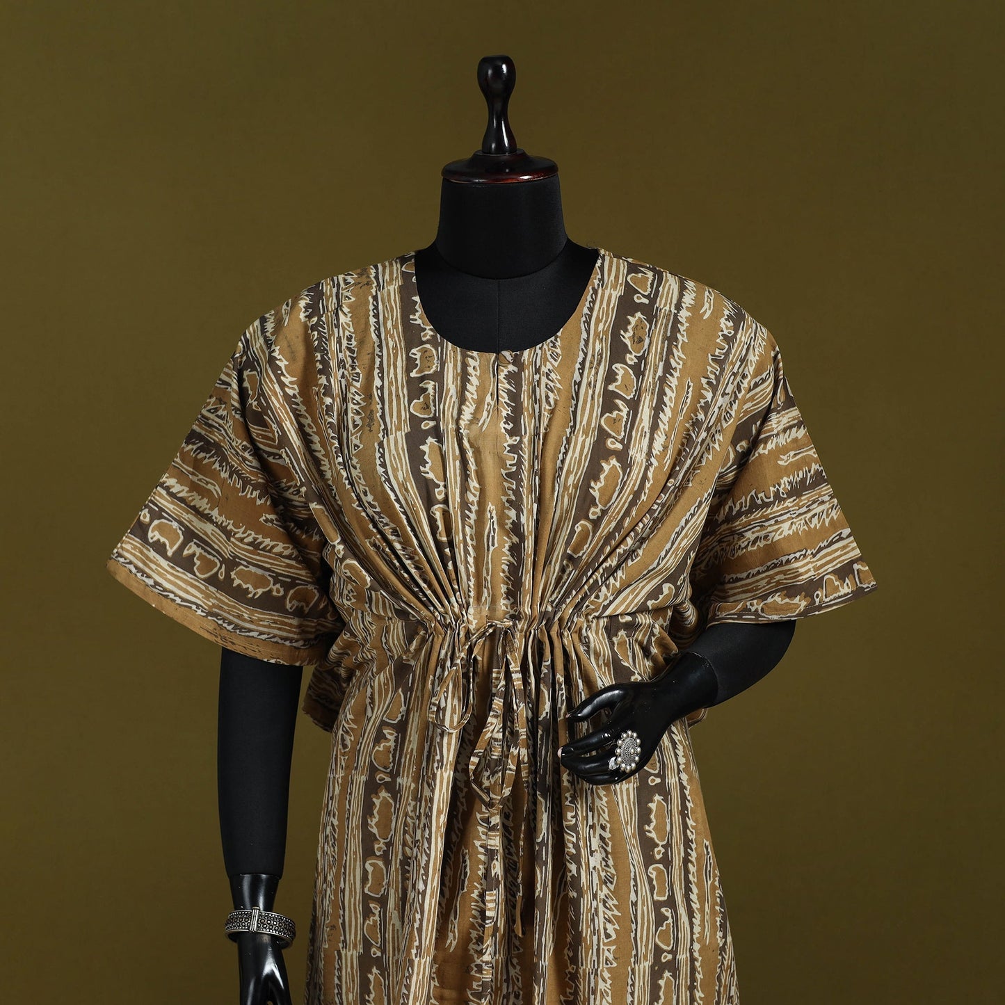 Natural dyed hand akola cotton medium kaftan 75