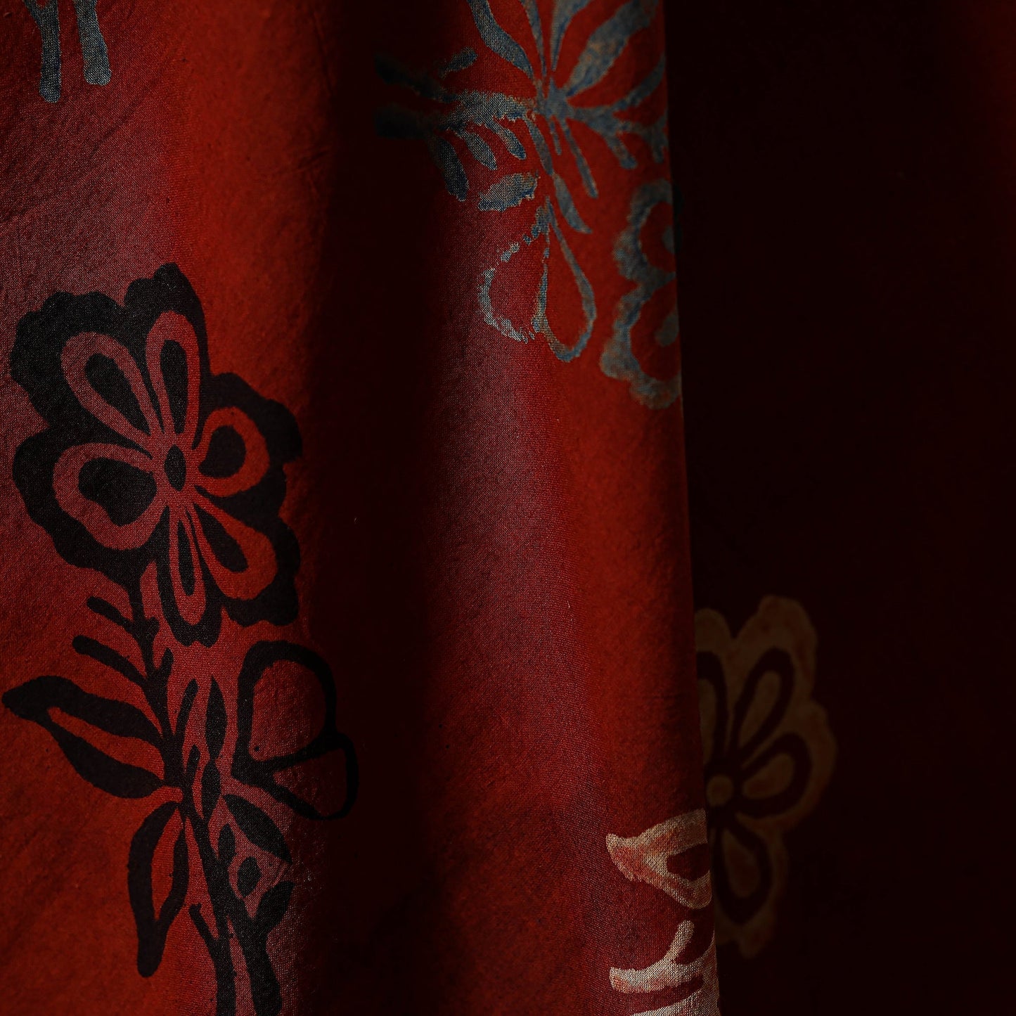 Natural dyed hand cotton fabric 04 - handcrafted