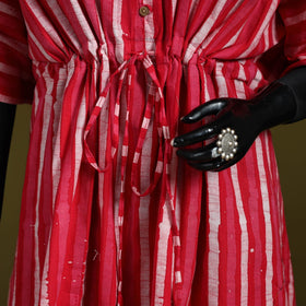 Hand batik cotton medium kaftan 61 - handcrafted