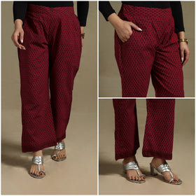 Bagh block print cotton elasticated palazzo 23 - s
