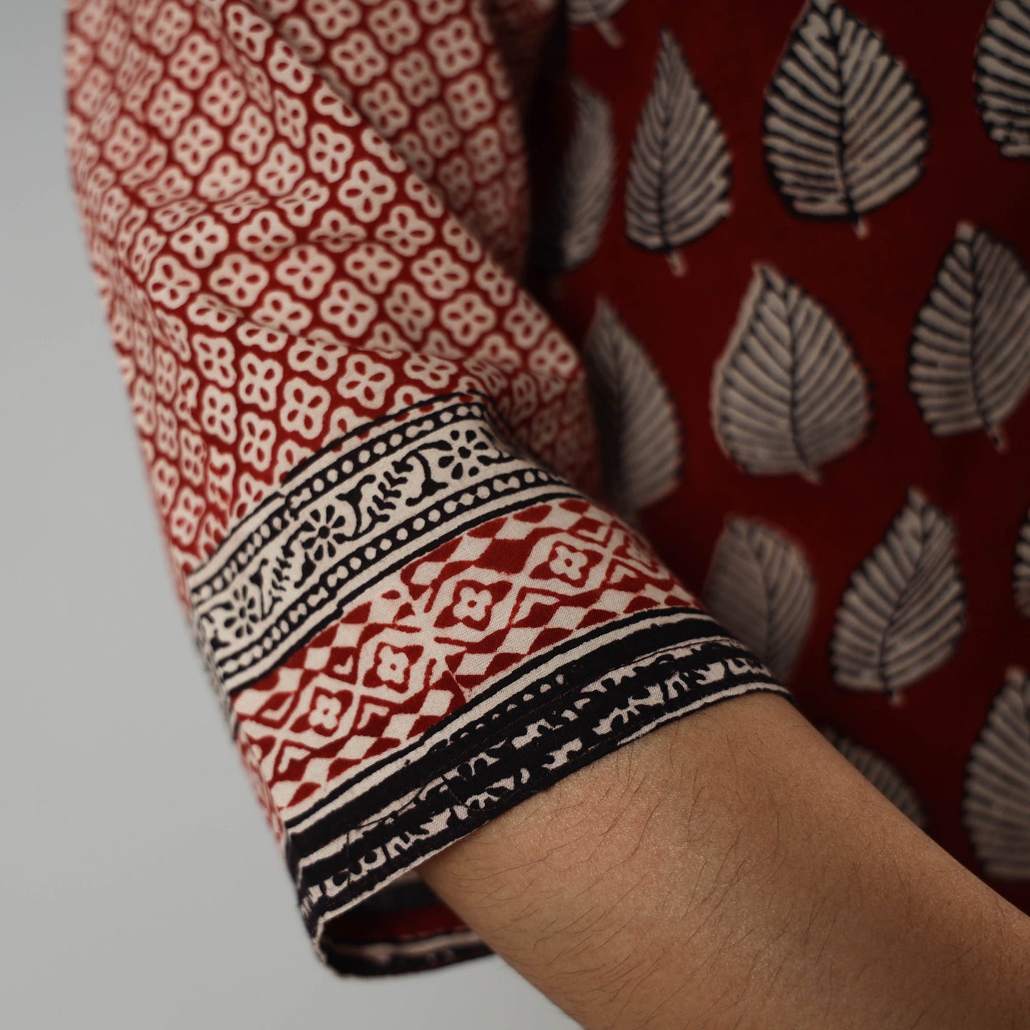 Bagh printed cotton long kurta - handcrafted