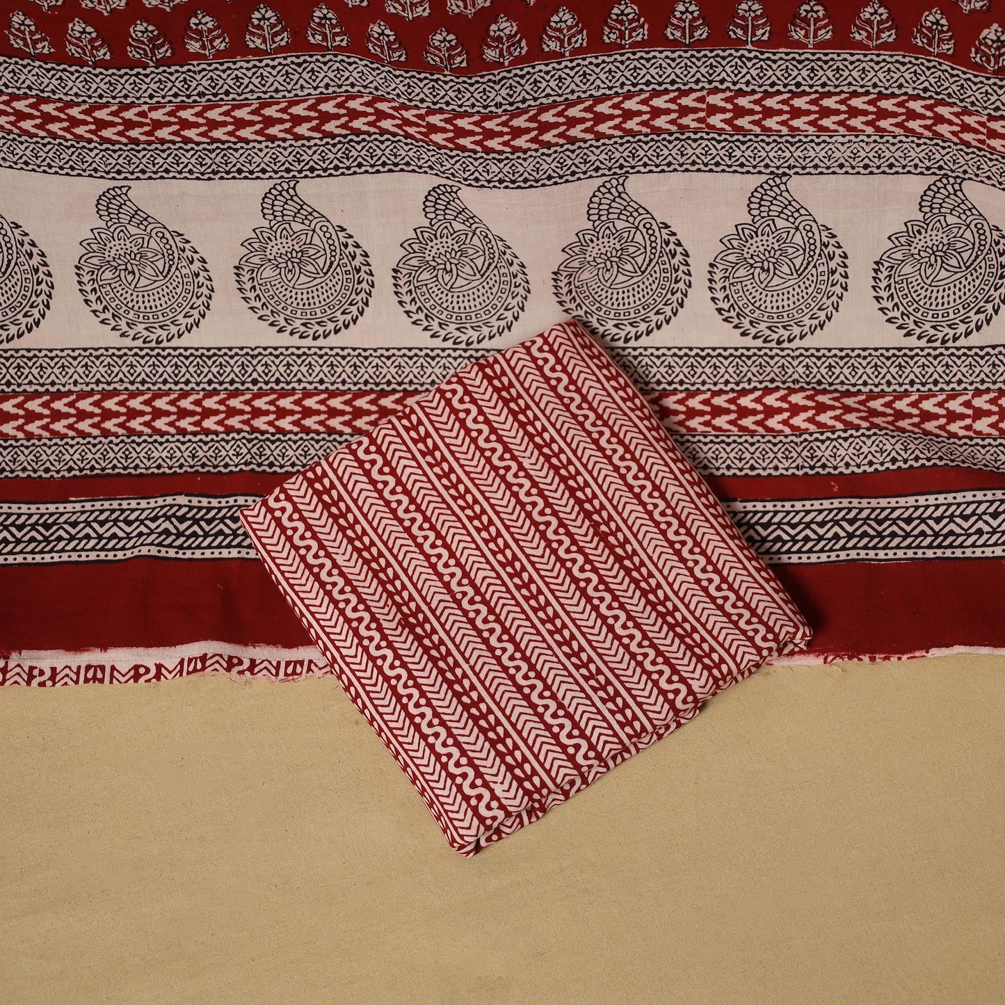 Bagh cotton 3pc unstitched dress material 49 - handcrafted