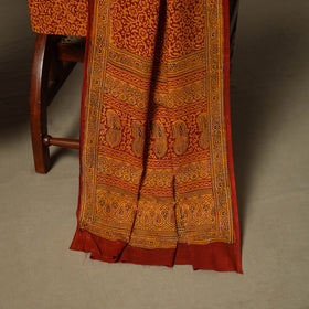 Bagh hand block print natural dyed cotton 3pc unstitched