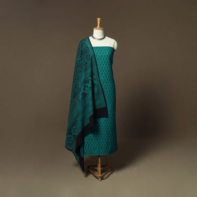Bagh hand block print natural dyed cotton 3pc unstitched