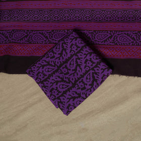 Bagh hand block print natural dyed cotton 3pc unstitched