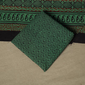 Bagh hand block print natural dyed cotton 3pc unstitched
