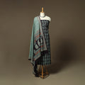 Bagh hand block print natural dyed cotton 3pc unstitched