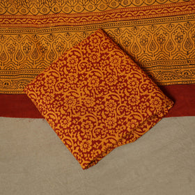 Bagh hand block print natural dyed cotton 3pc unstitched